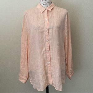 J. Jill Love Linen Button Down Shirt
